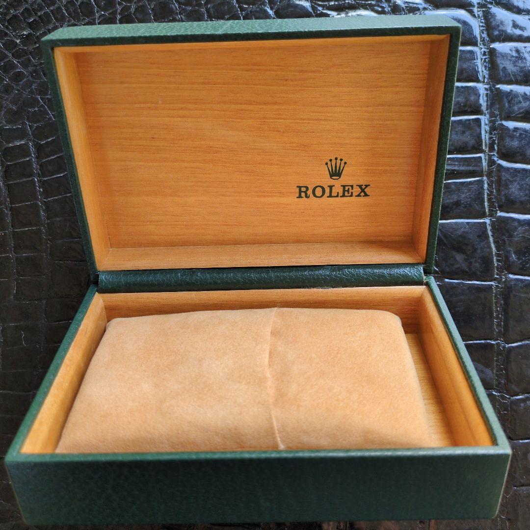 ROLEX 緑色レザー小物入れ