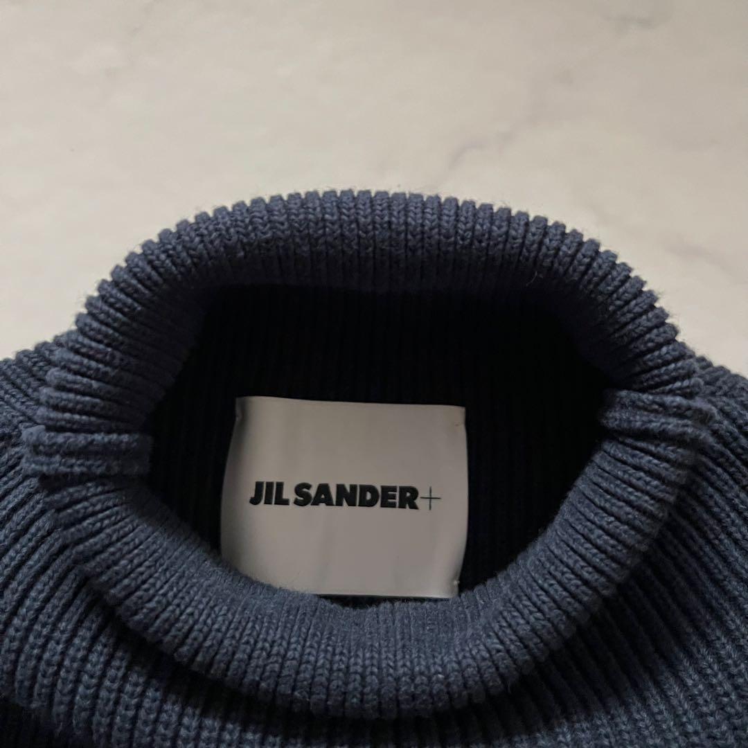 ジルサンダー ハイネック 長袖ニット ネイビー 30 XS相当 イタリア製