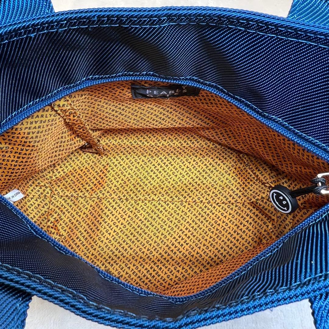 美品✨パーリーゲイツ 近年モデル カートバッグ ブルー　紺　ロゴ ニコちゃん