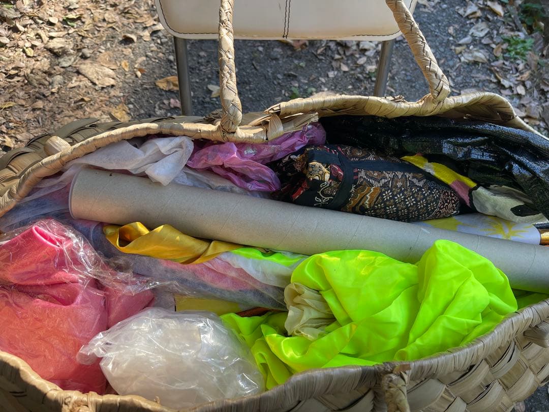 大きめ天然素材かごバッグ