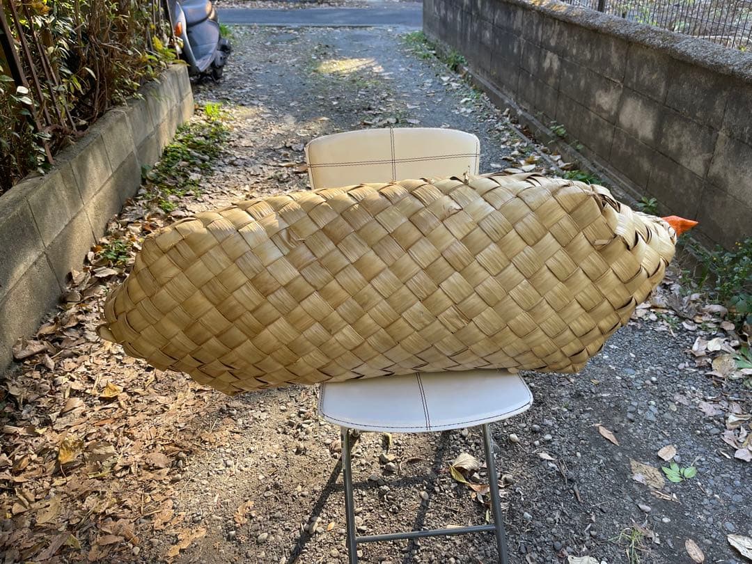 大きめ天然素材かごバッグ