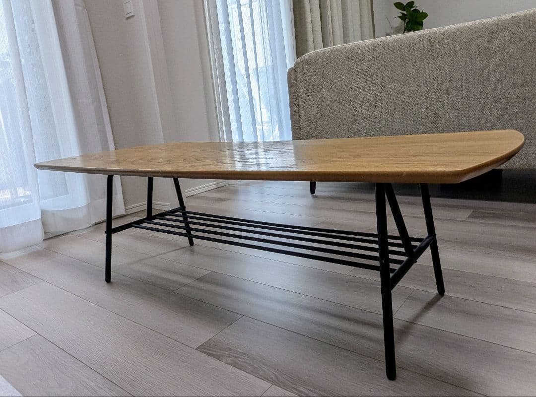 NOCE センターテーブル 木製ウッド 楕円形 ノーチェ