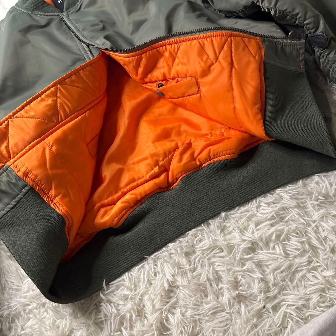 24年 極美品✨ BEAMS サーモライト MA-1 リラックスフィット L