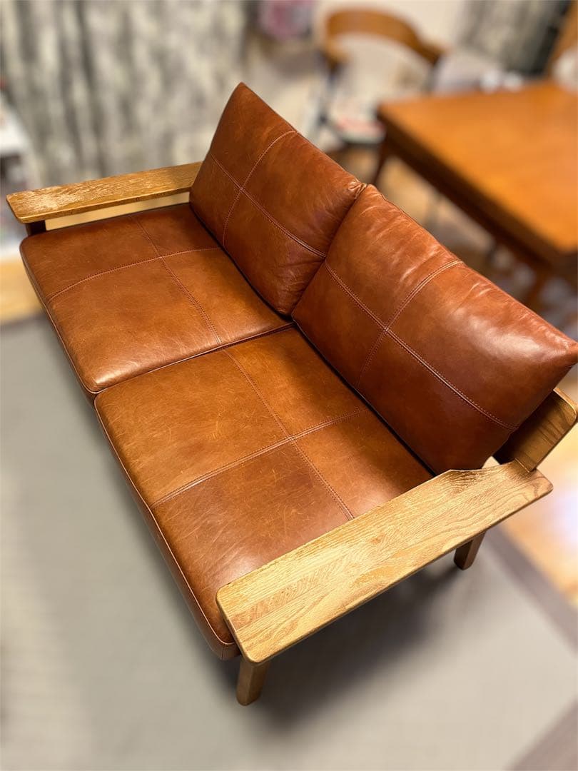 ウニコ unico KIRP カバーリングソファ(2人掛け レザー)