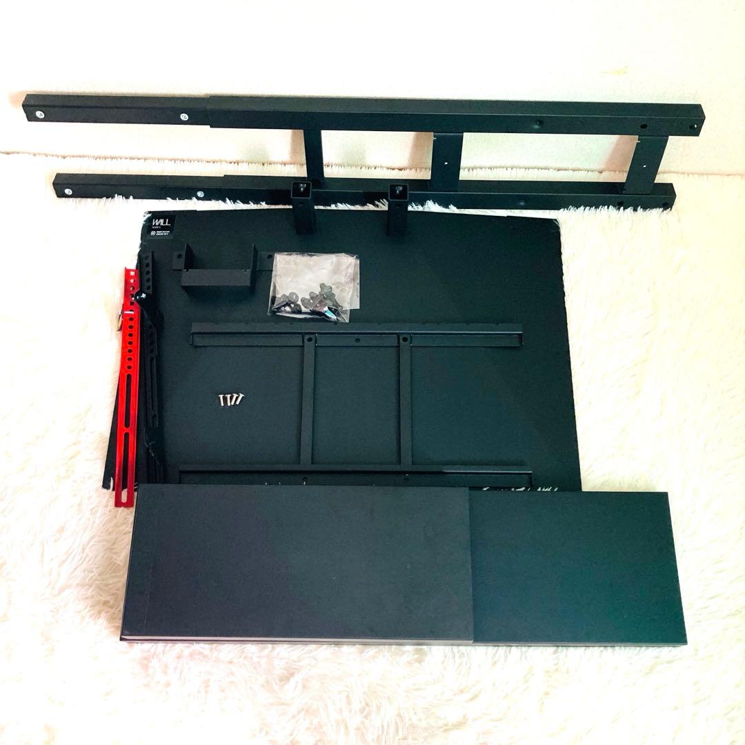 【EQUALS】テレビスタンド 壁寄せ V3 ハイタイプ　黒