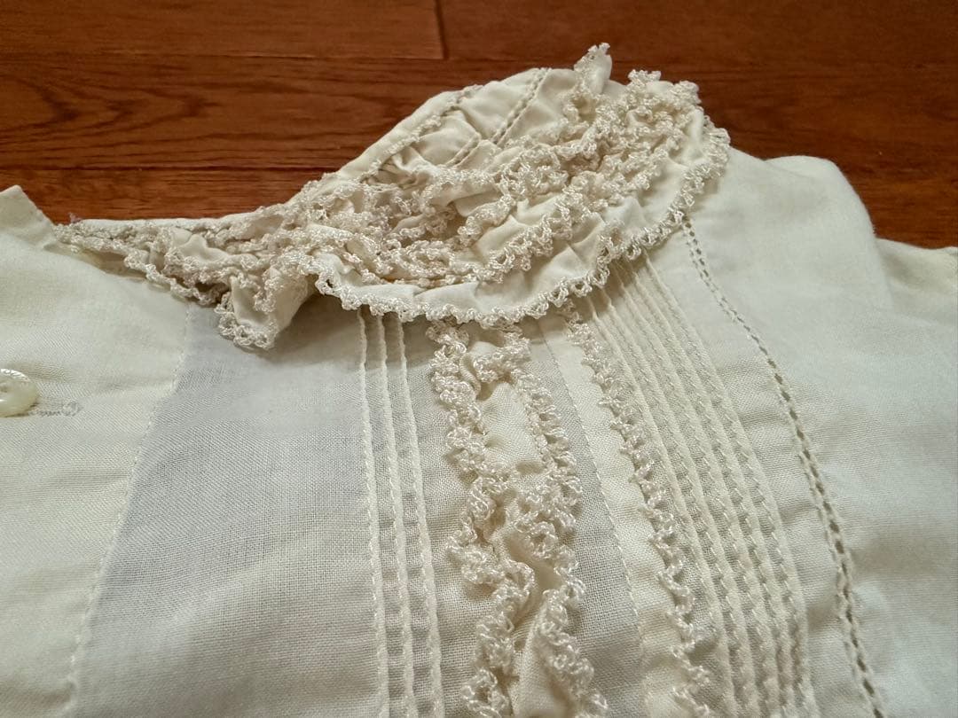 ピンクハウス(PINK HOUSE) レース付き半袖ブラウス