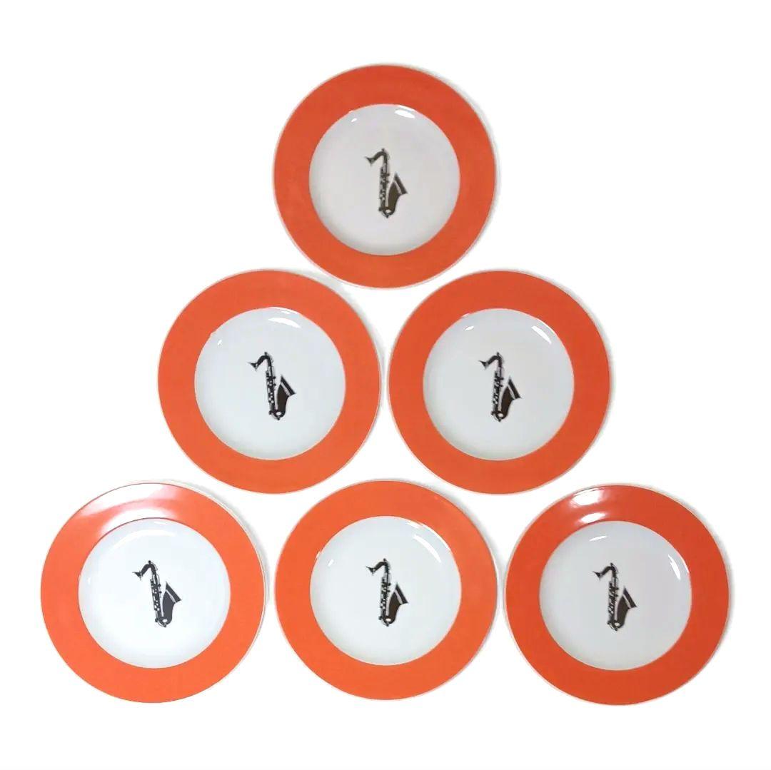 リチャードジノリ ブルーノート サックス プレート ６枚セット