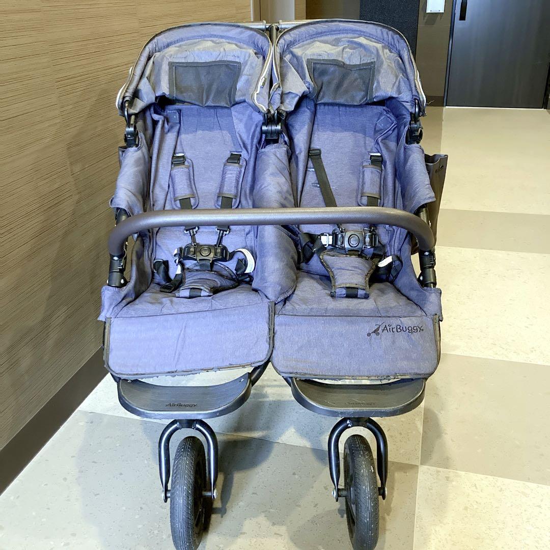 エアバギー ココダブルEX フロムバース デニム ネイビー 双子 2人乗り