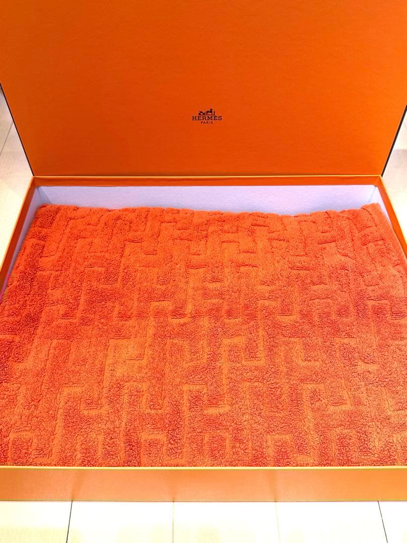 【超大判】HERMES バスタオル　ブランケット　ビーチタオル