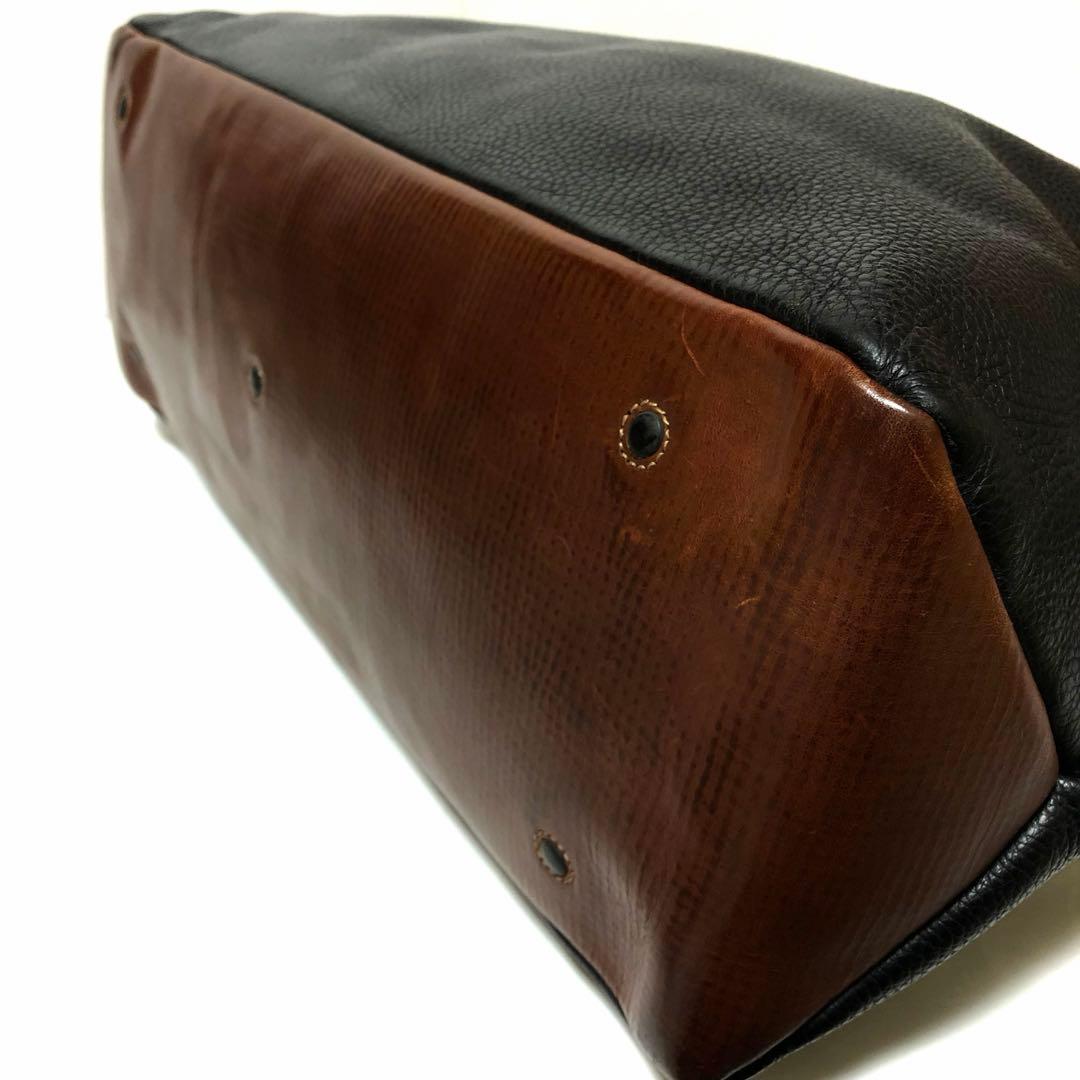 美品✨ダニエル&ボブ トゥモローランド別注 トートバッグ A4可 レザー黒茶