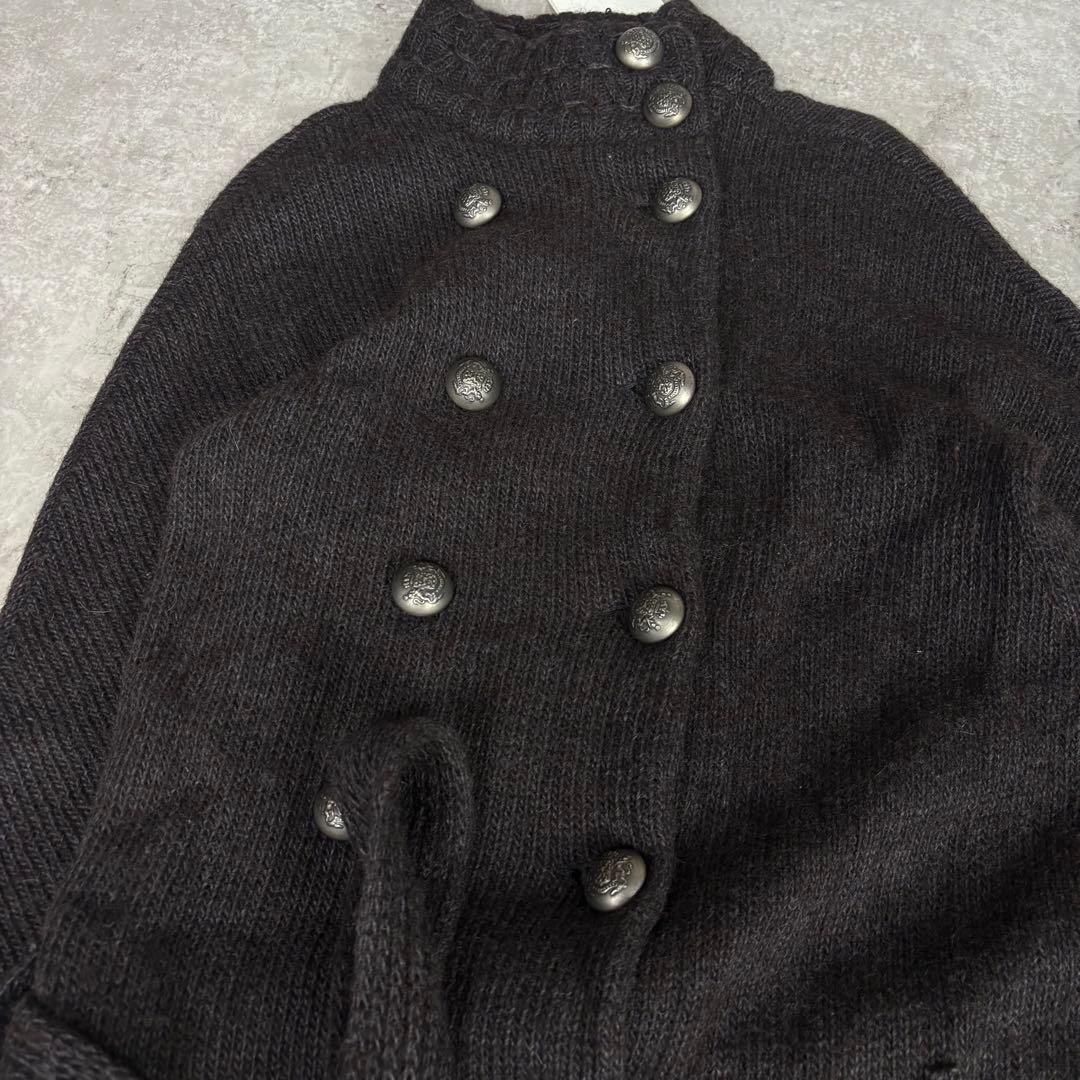 バレンシアガ 07AW ニコラ期 紋章ボタン ニットカーディガン コート 38