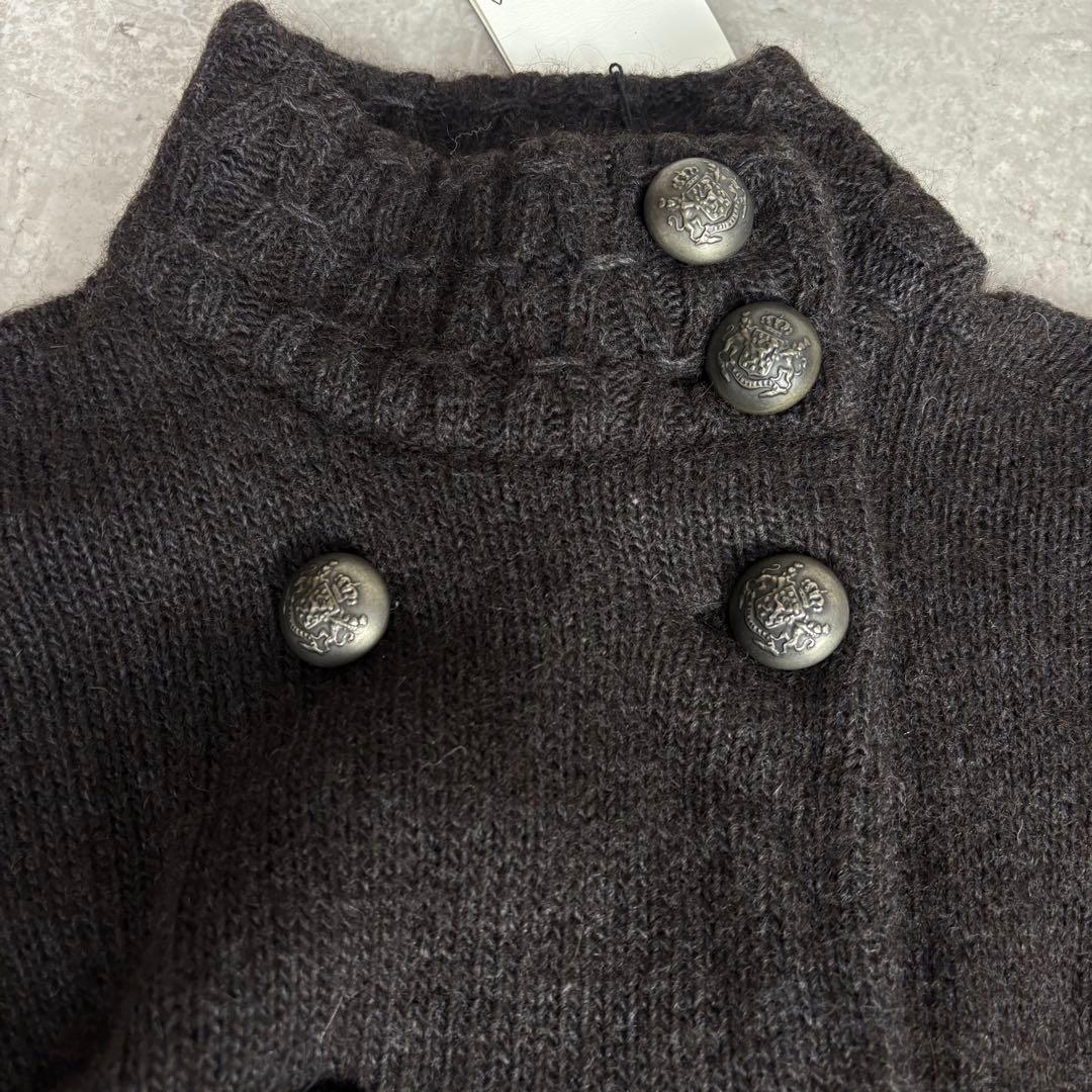 バレンシアガ 07AW ニコラ期 紋章ボタン ニットカーディガン コート 38