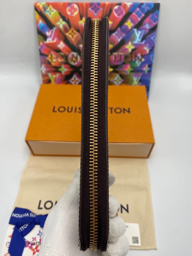 ルイヴィトン ヴェルニ アマラント ジッピーウォレット モノグラム 長財布