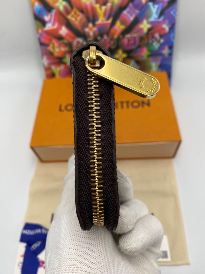 ルイヴィトン ヴェルニ アマラント ジッピーウォレット モノグラム 長財布