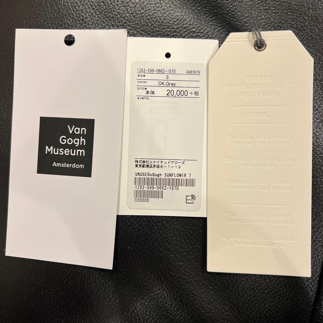 UNUSED ゴッホ Tシャツ サイズ3 タグ付き