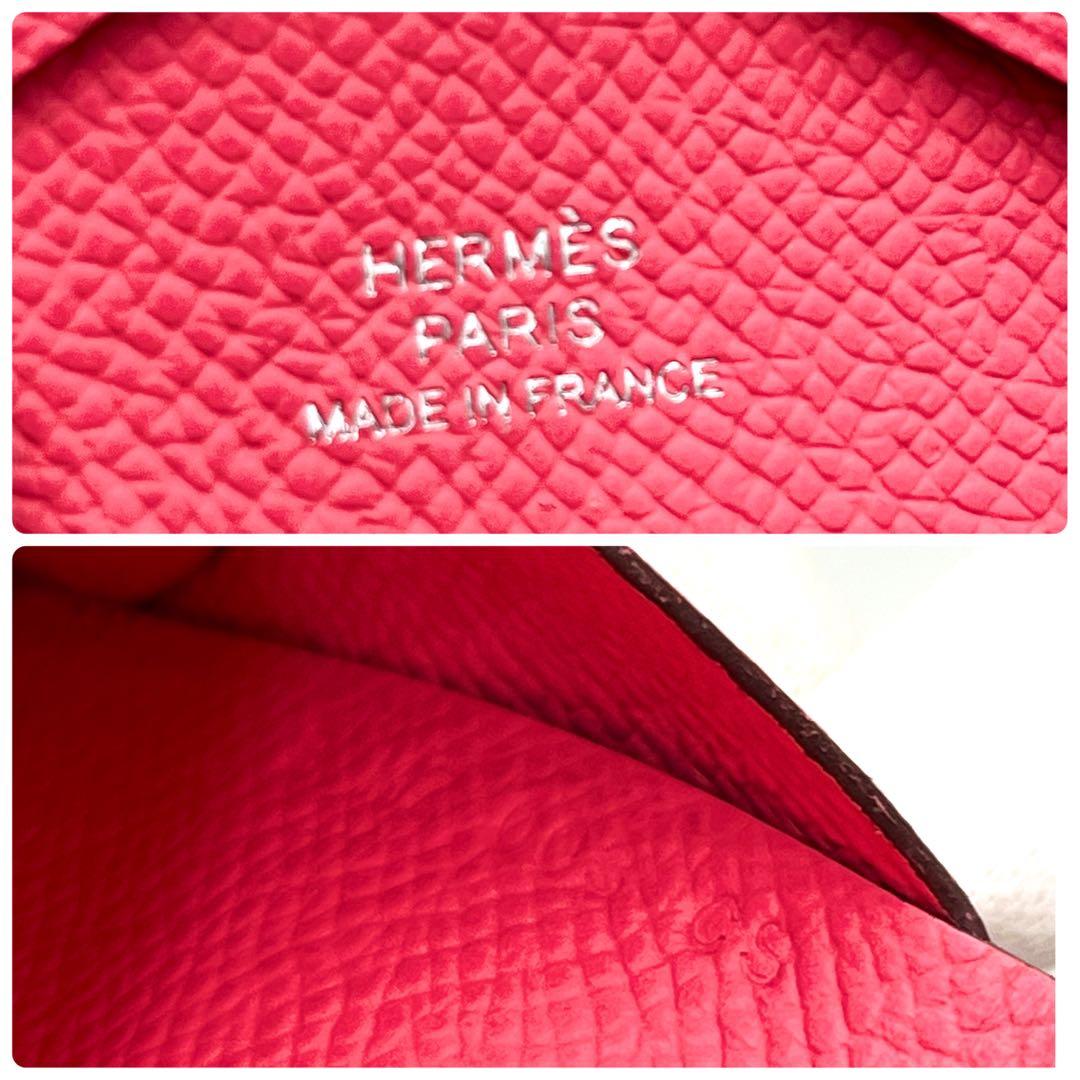 【極美品】エルメス カルヴィデュオ ローズアザレ ケース