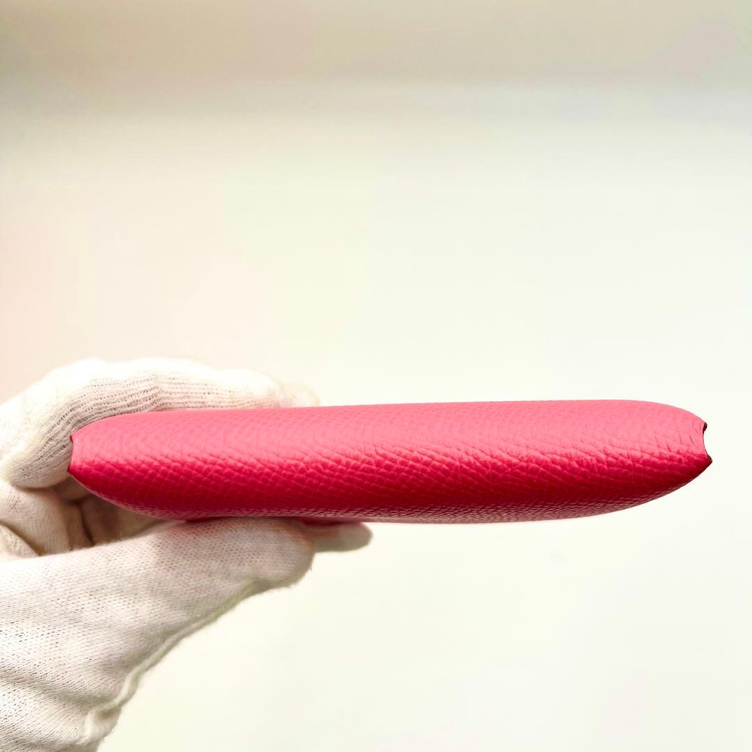 【極美品】エルメス カルヴィデュオ ローズアザレ ケース