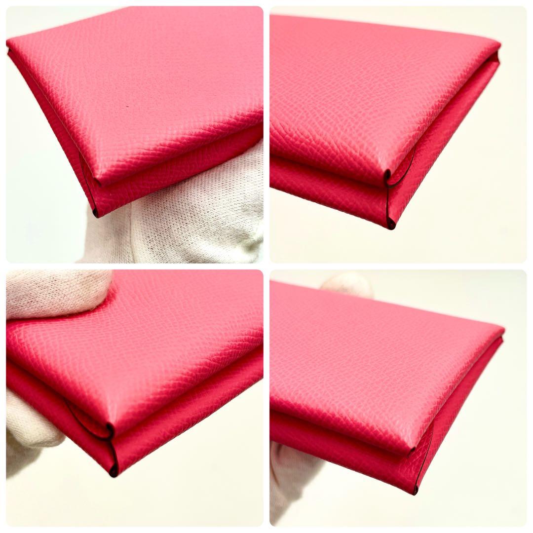 【極美品】エルメス カルヴィデュオ ローズアザレ ケース
