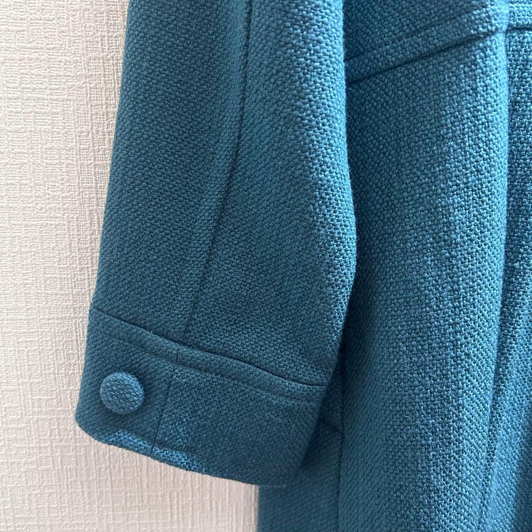 新品未使用crespiクレスピ【38→M】ロングコート♡裏地おしゃれ♡タグ付♡緑