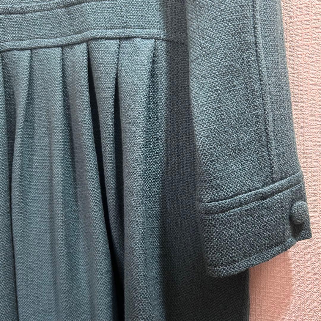 新品未使用crespiクレスピ【38→M】ロングコート♡裏地おしゃれ♡タグ付♡緑