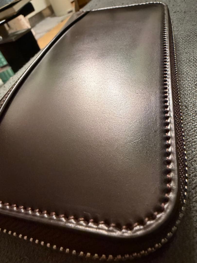 万双　ダブルホーウィン ラウンド長財布　ナンバー8