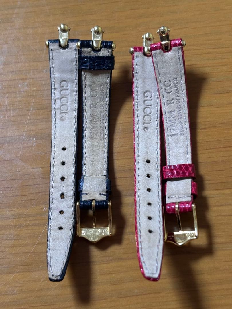 GUCCI1800L レディース腕時計 箱付き 替えベルト付き 電池交換済 美品