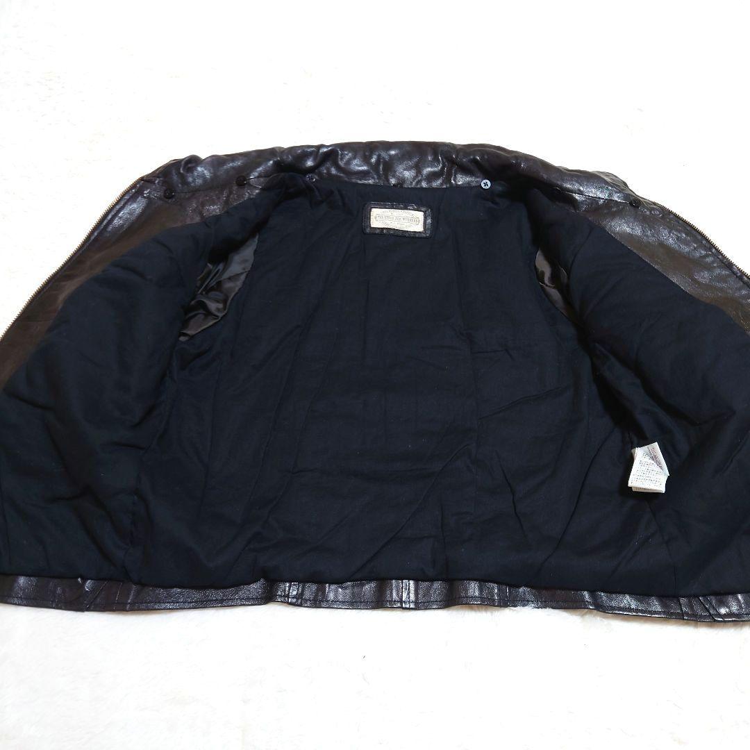 goa ラムレザージャケット 羊革 ブラウン フリーサイズ Y2K アーカイブ