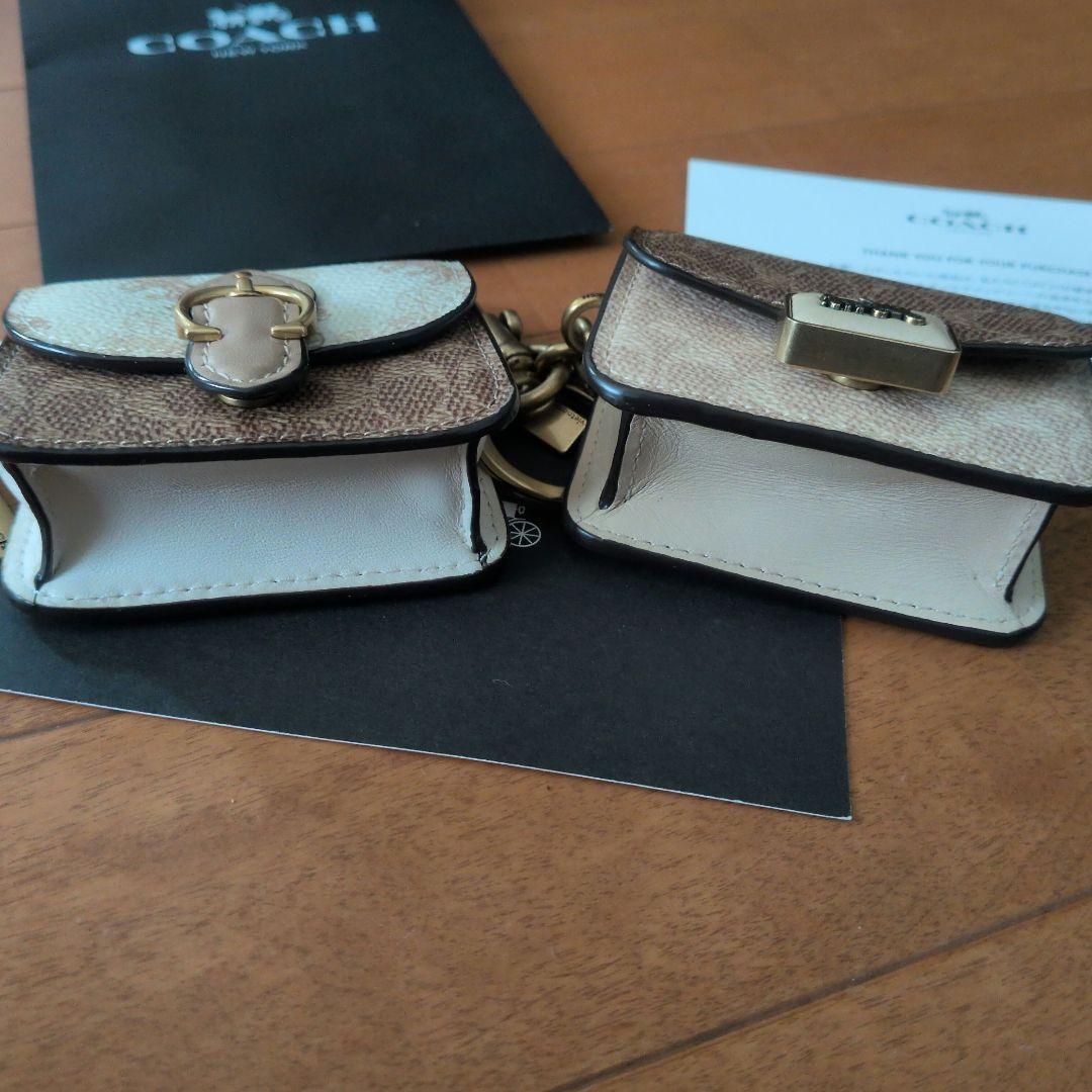 COACH ミニバックチャーム【2個セット】