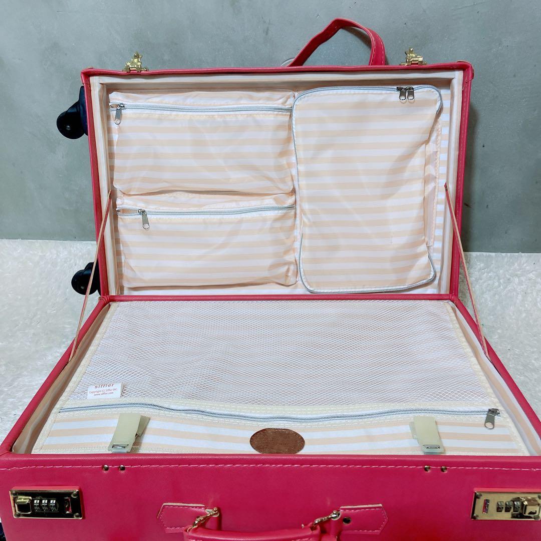 人気✨ユーラシアトランク　ショッキングピンク　機内持ち込み　キャリーケース