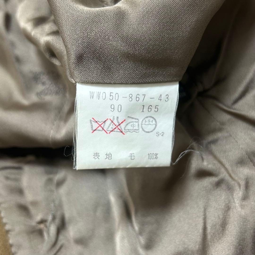 【美品】バーバリー カシミヤ ウール ステンカラーコート キャメル Mサイズ位