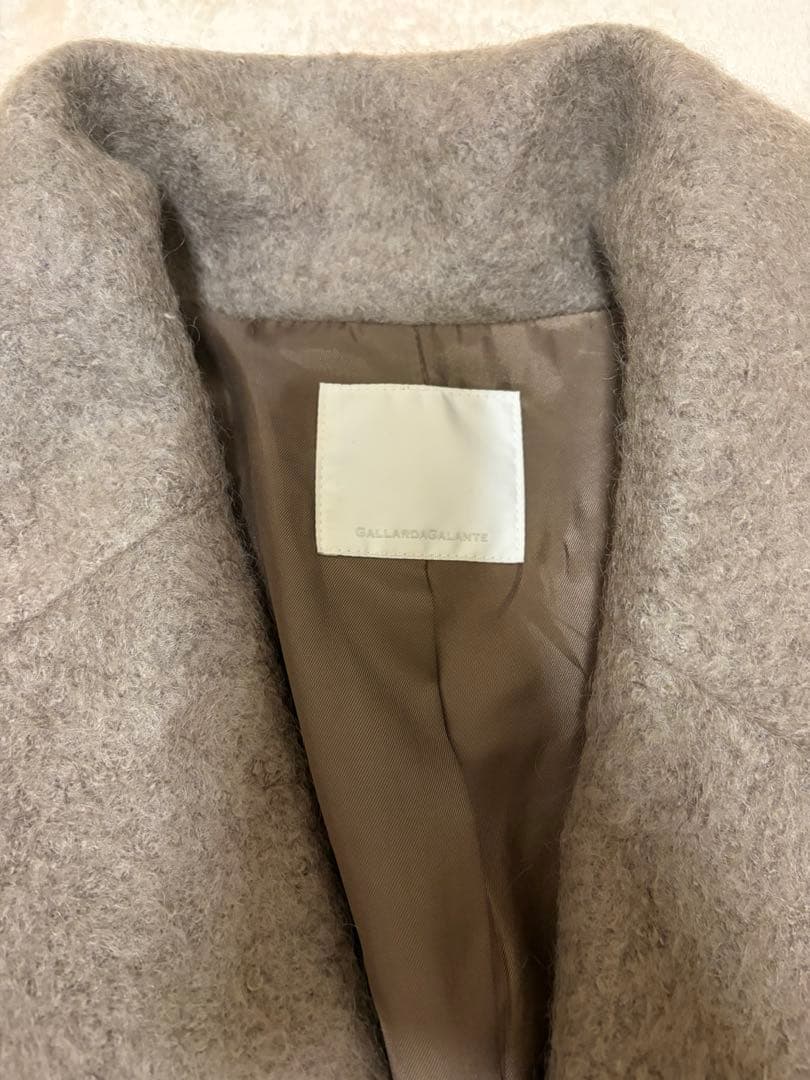 【大草直子さんコラボ】モヘヤシャギーハーフコート