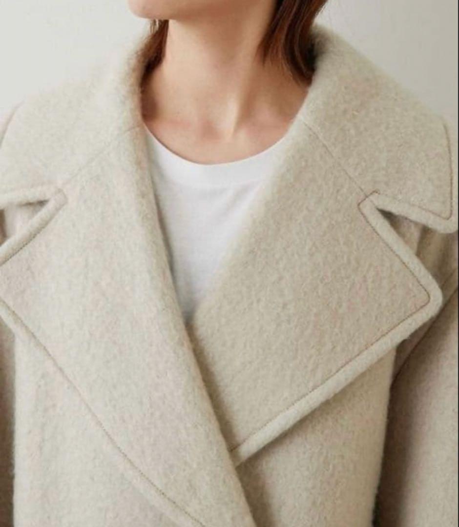 【大草直子さんコラボ】モヘヤシャギーハーフコート