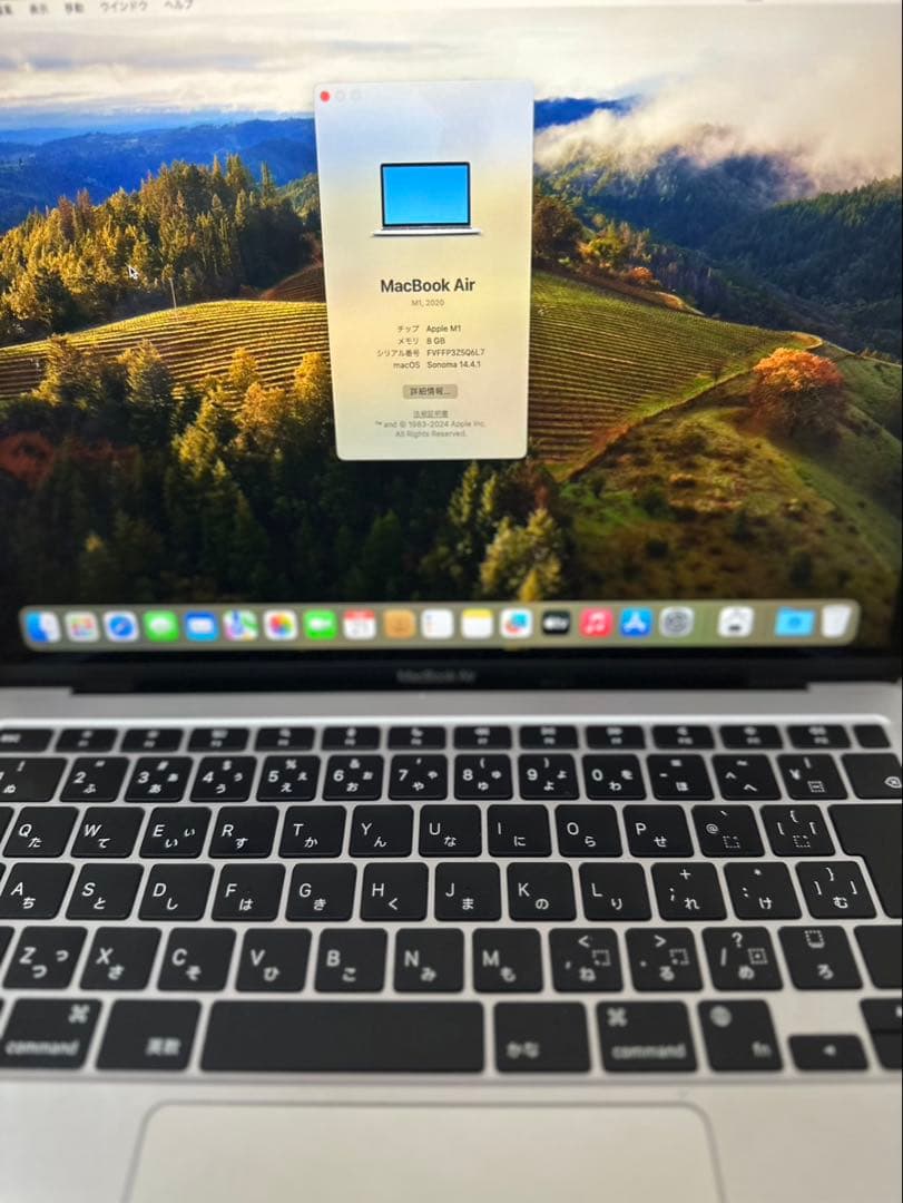 【美品M1 2020】Apple MacBook Air シルバー