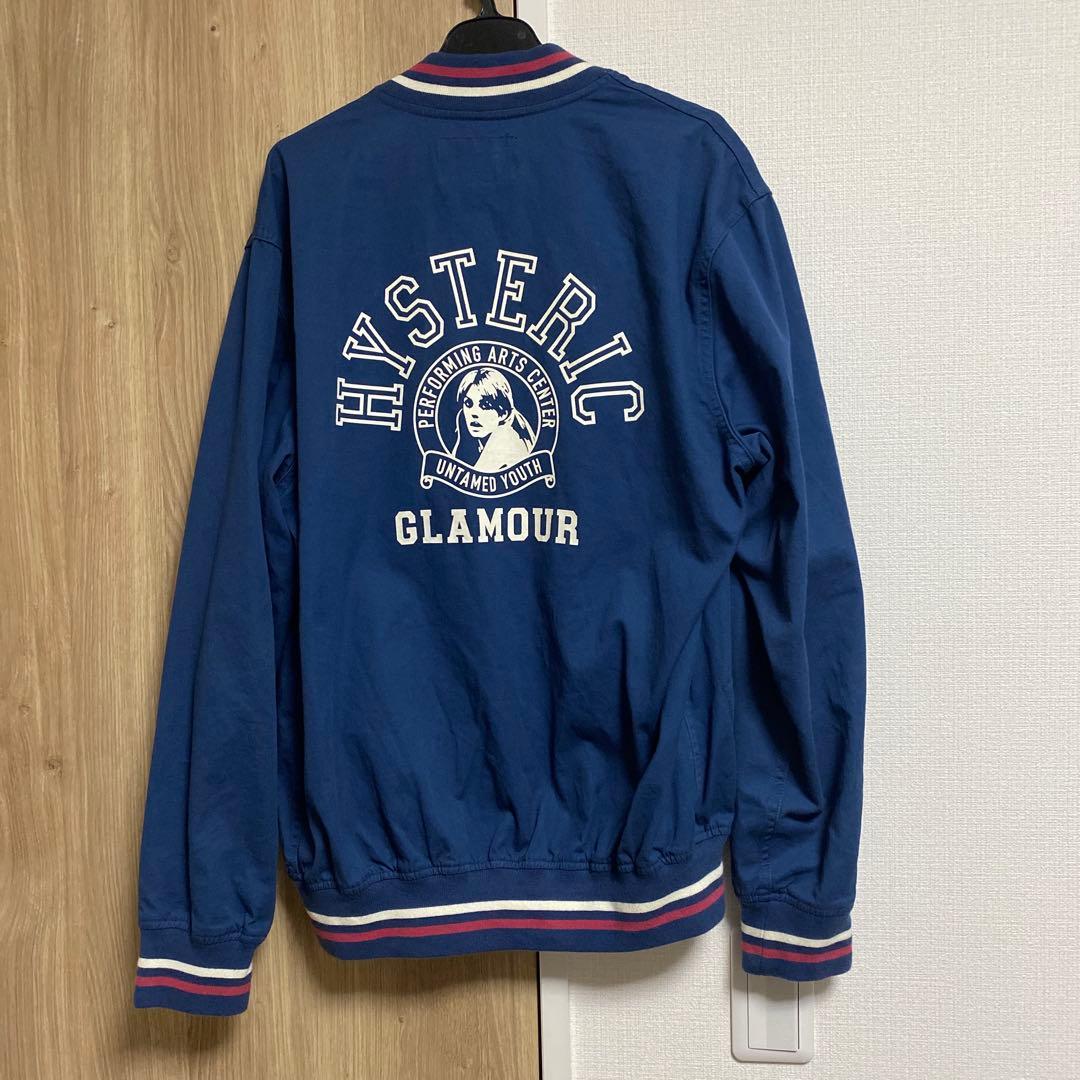 ヒステリックグラマーネイビー LARGE スタジャン（ブルゾン）