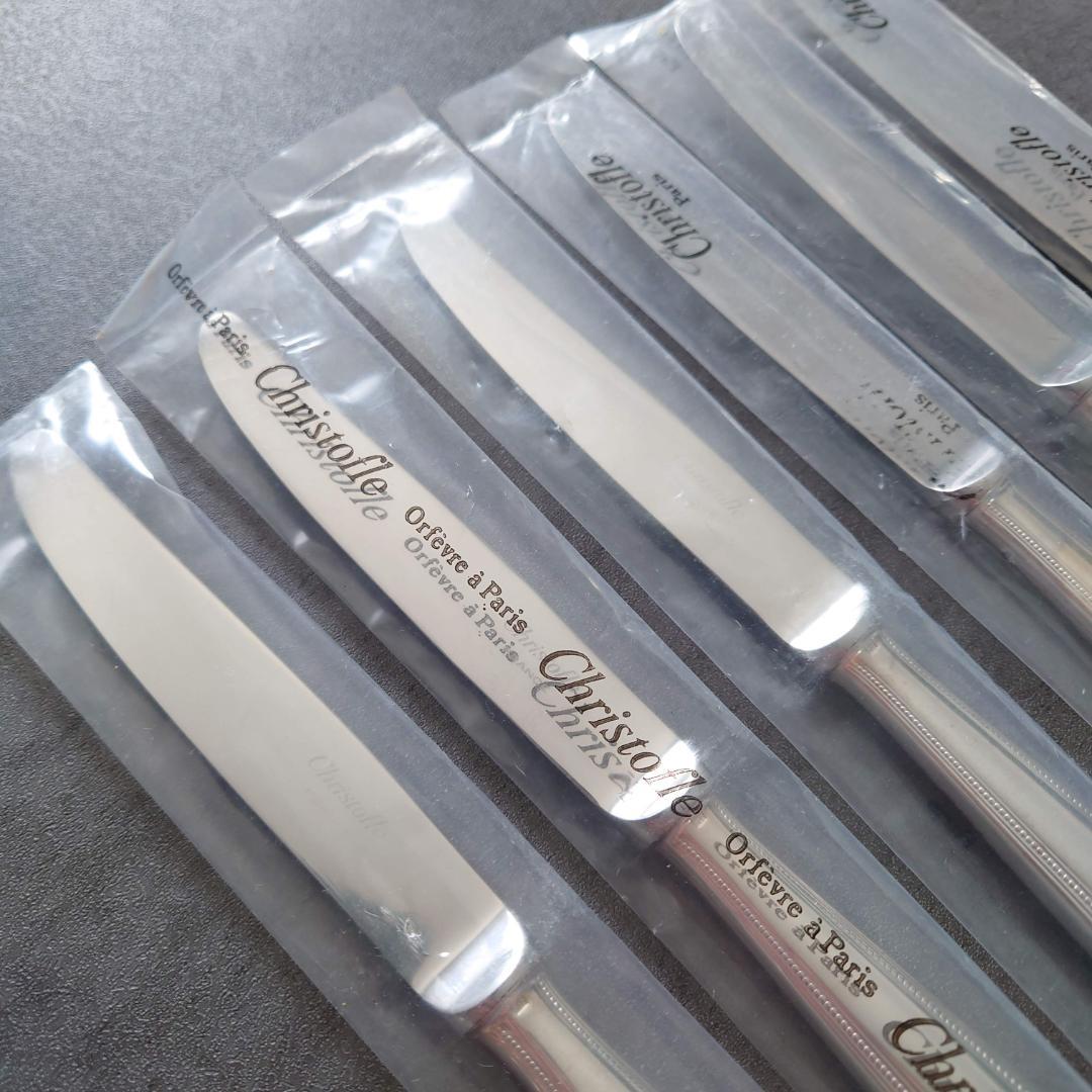 クリストフル パール デザートナイフ 未開封 6点