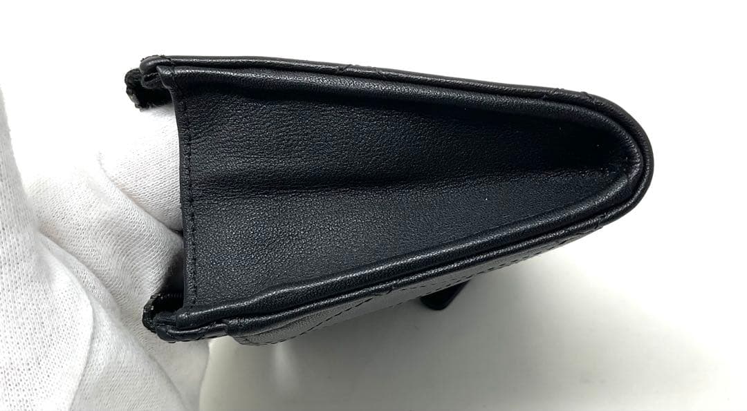 CHANEL ソーブラック　コンパクトウォレット　フラグメントケース