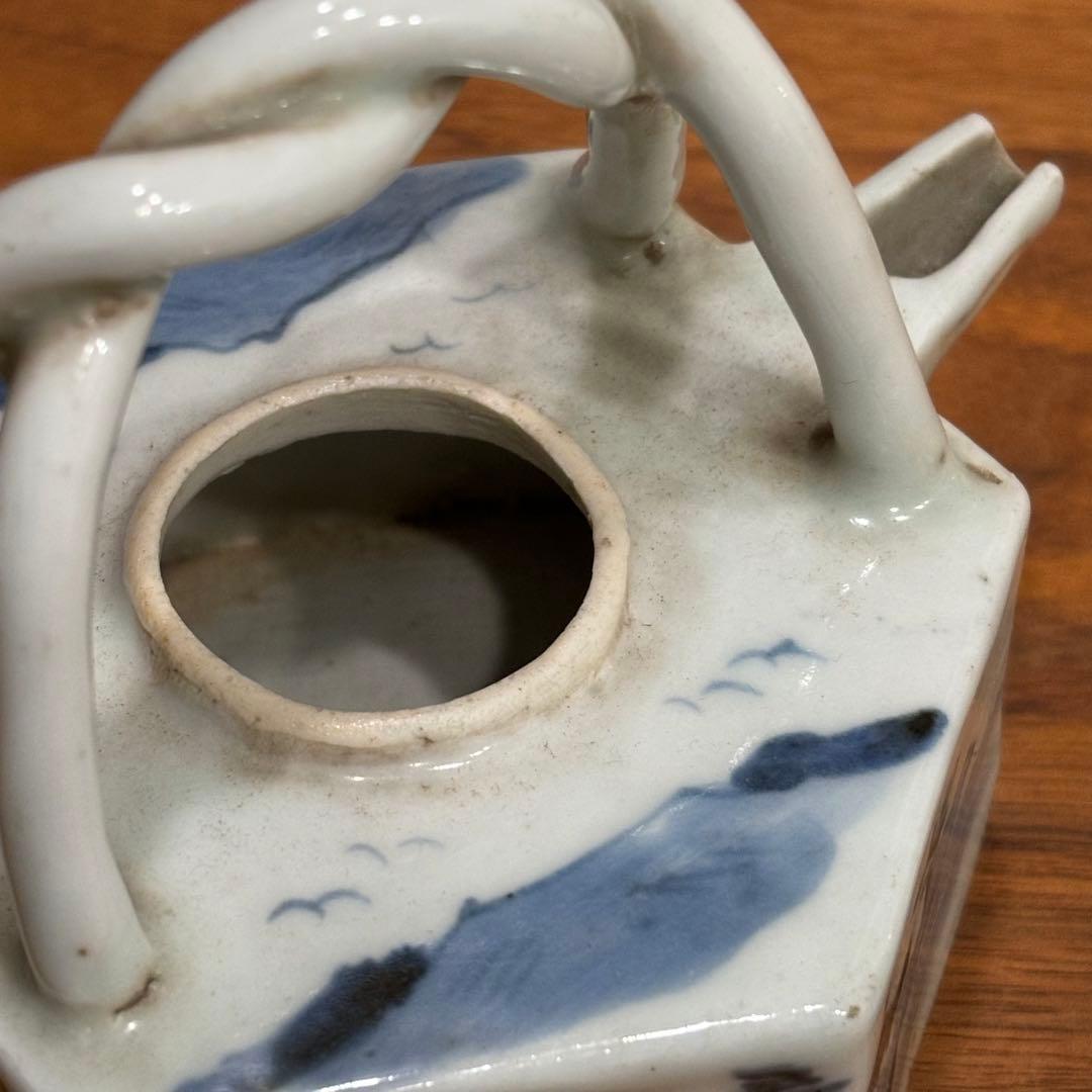 中国　古染　水注　中国で購入