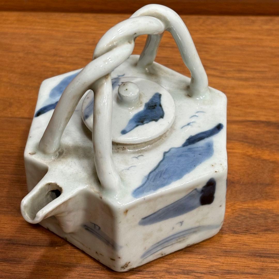 中国　古染　水注　中国で購入