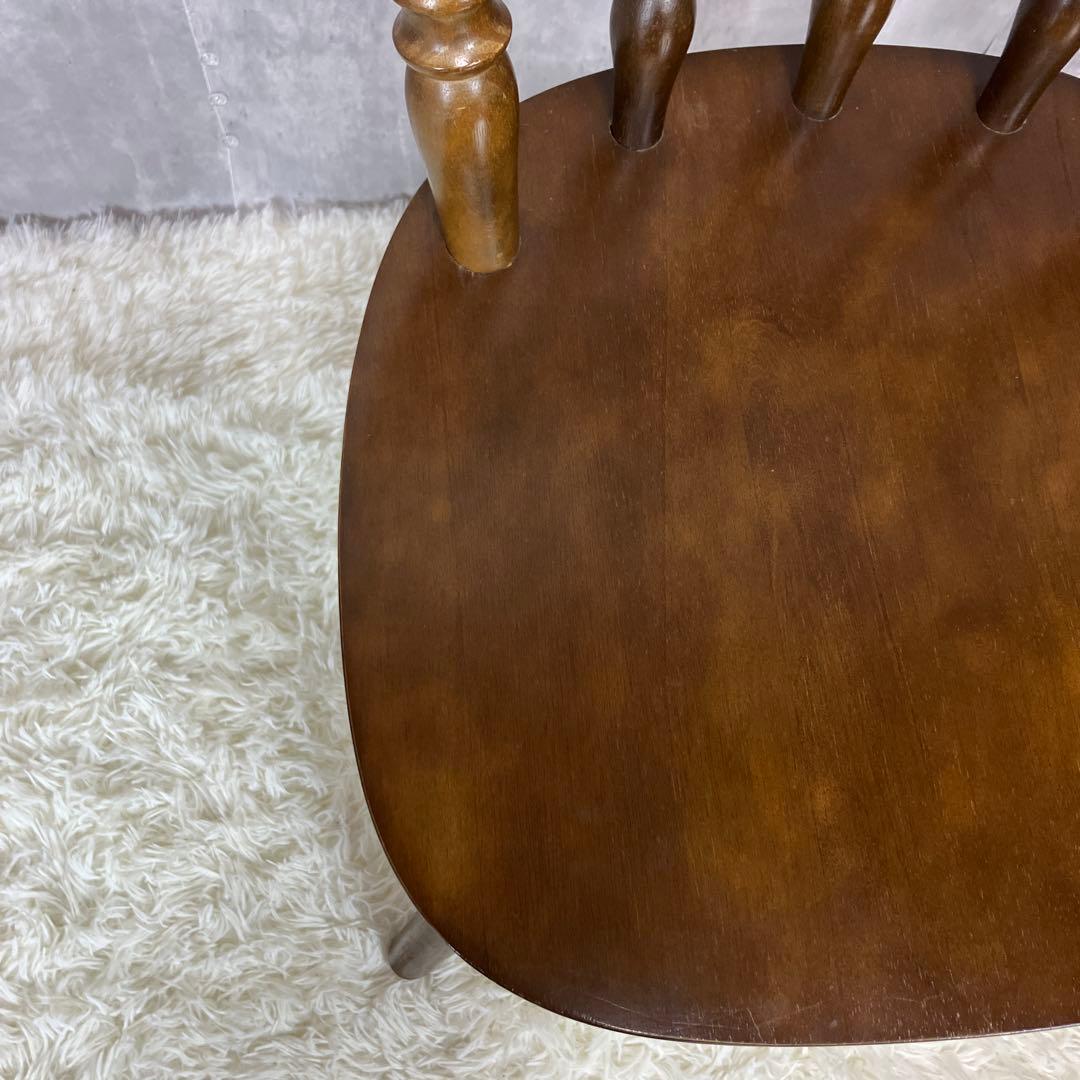 ウィンザーチェア ダイニングチェア 回転椅子アンティーク 2脚セット