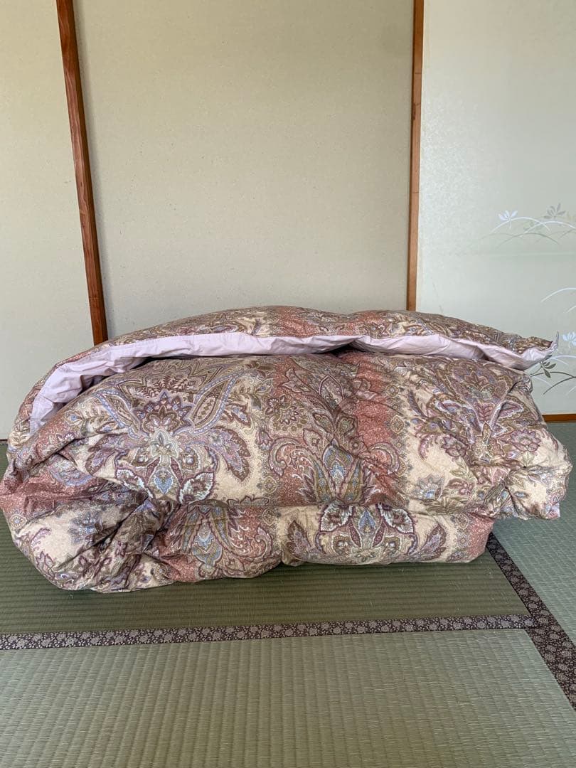 ホワイトダウン　羽毛掛け布団ダブル 190×210㎝　カバー付