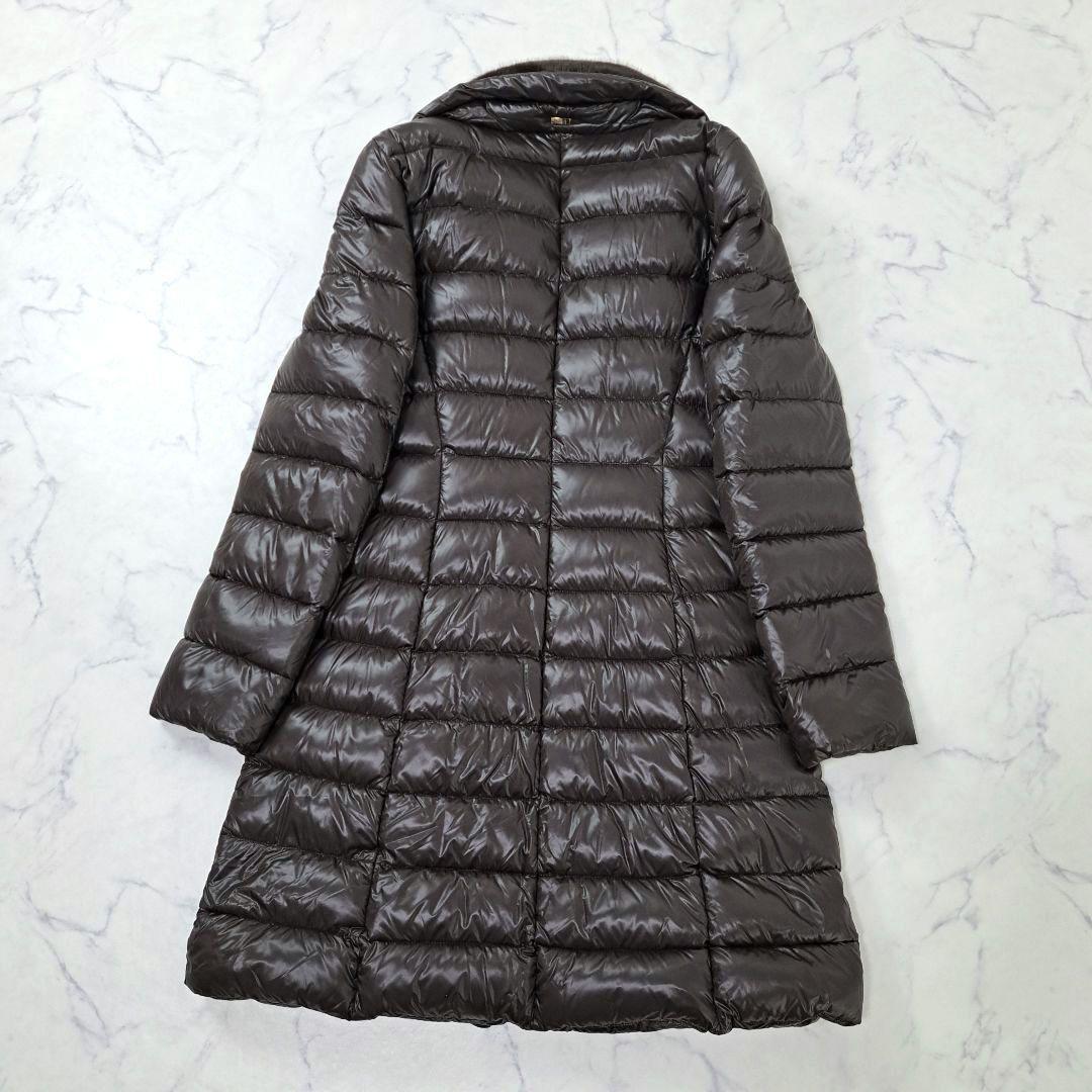 極美品★2024秋冬モデル ヘルノ ELISA ダウンコート ファー 46 XL
