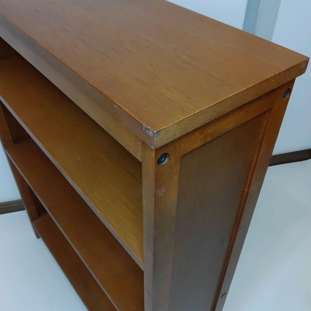 木製ブックシェルフ 3段 hommage ブックシェルフ ウッドシェルフ