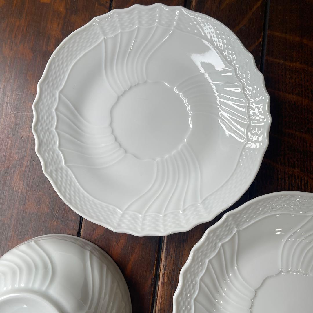 希少レアサイズ！リチャードジノリ　ベッキオホワイト　ティー兼用スープカップ　ペア