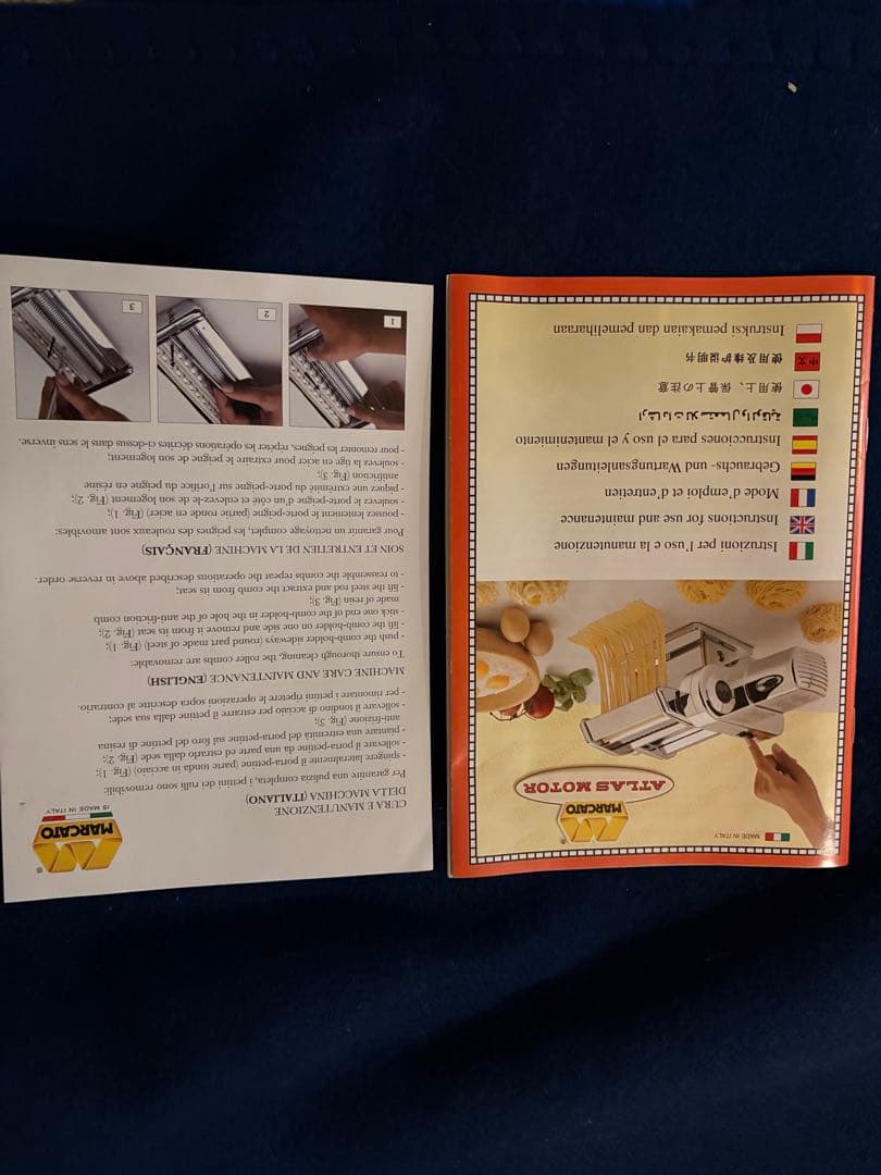 ATLASMOTOR WELLNESS 電動パスタマシンイタリア製。