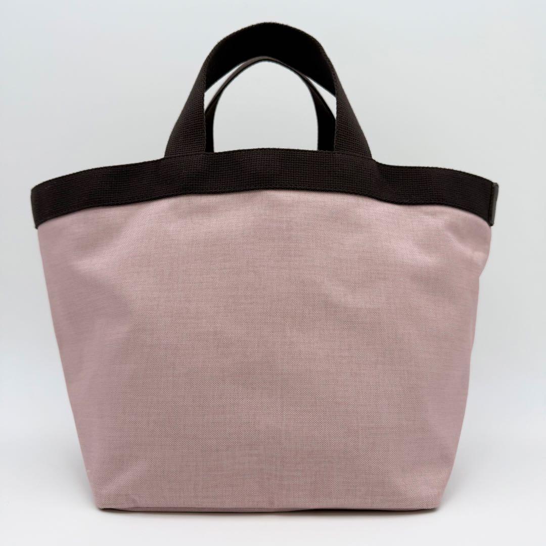 【極美品】エルベシャプリエ 707C ナイロン舟型トート M タマラ×モカ