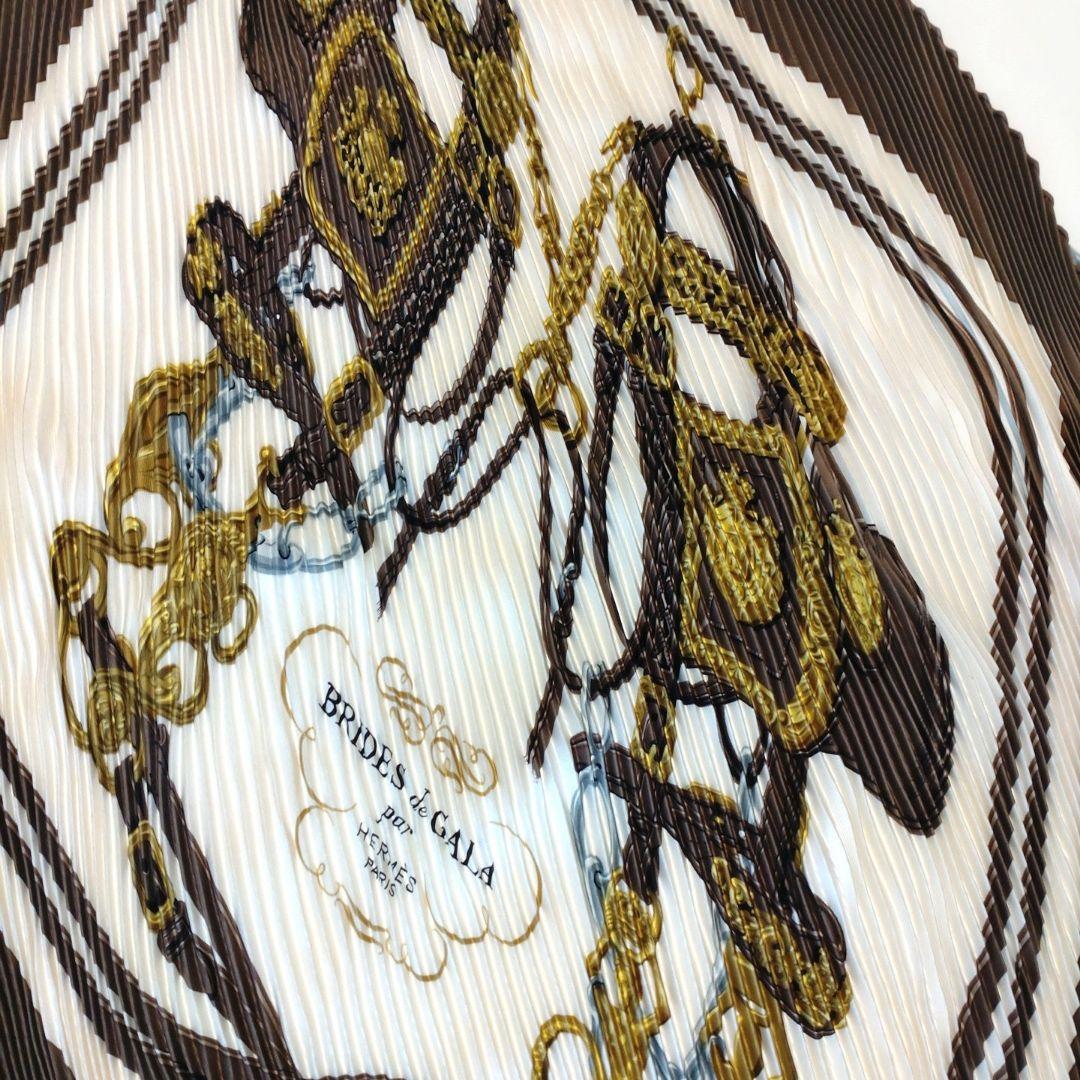 HERMES プリーツスカーフ