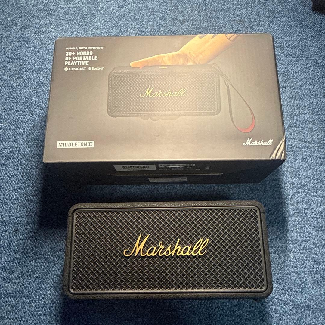 Marshall Middleton II ワイヤレススピーカ　美品　ケース付き