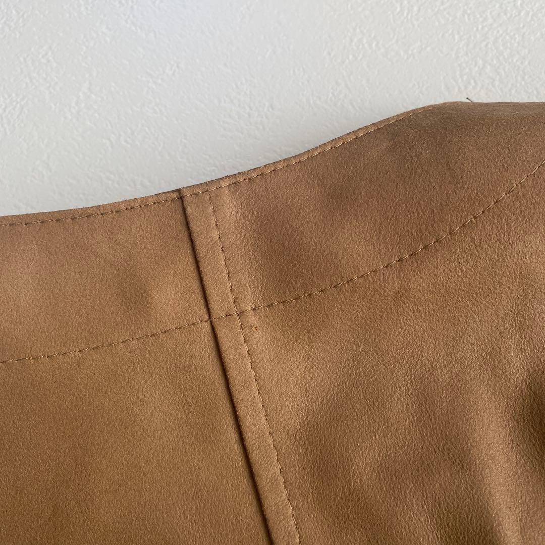 希少 美品 BALMAIN バルマン 山羊 やぎ レザー ジャケット キャメル