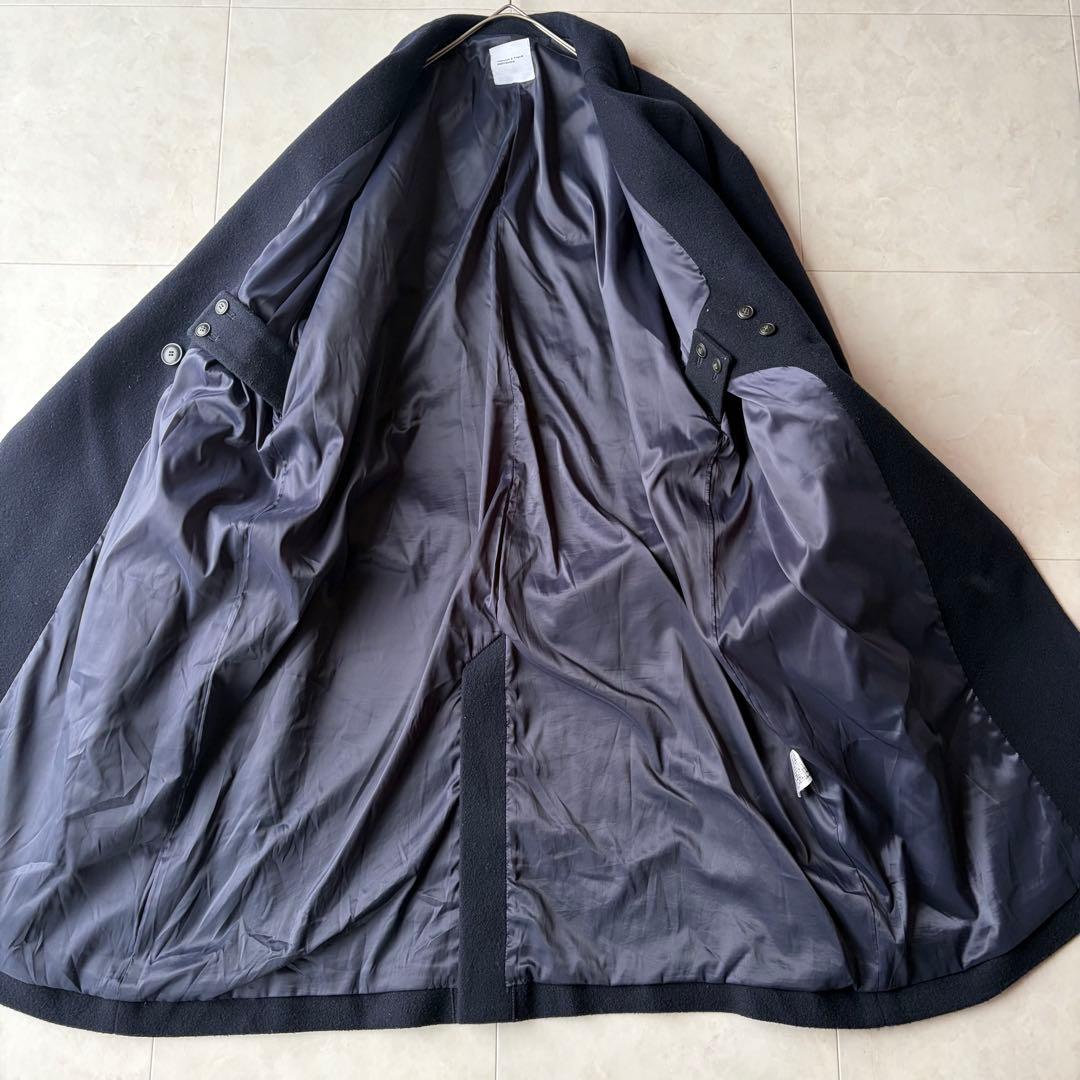 北欧 暮らしの道具店 3WAY 襟のかろやかチェスターコート 濃紺 ネイビー F