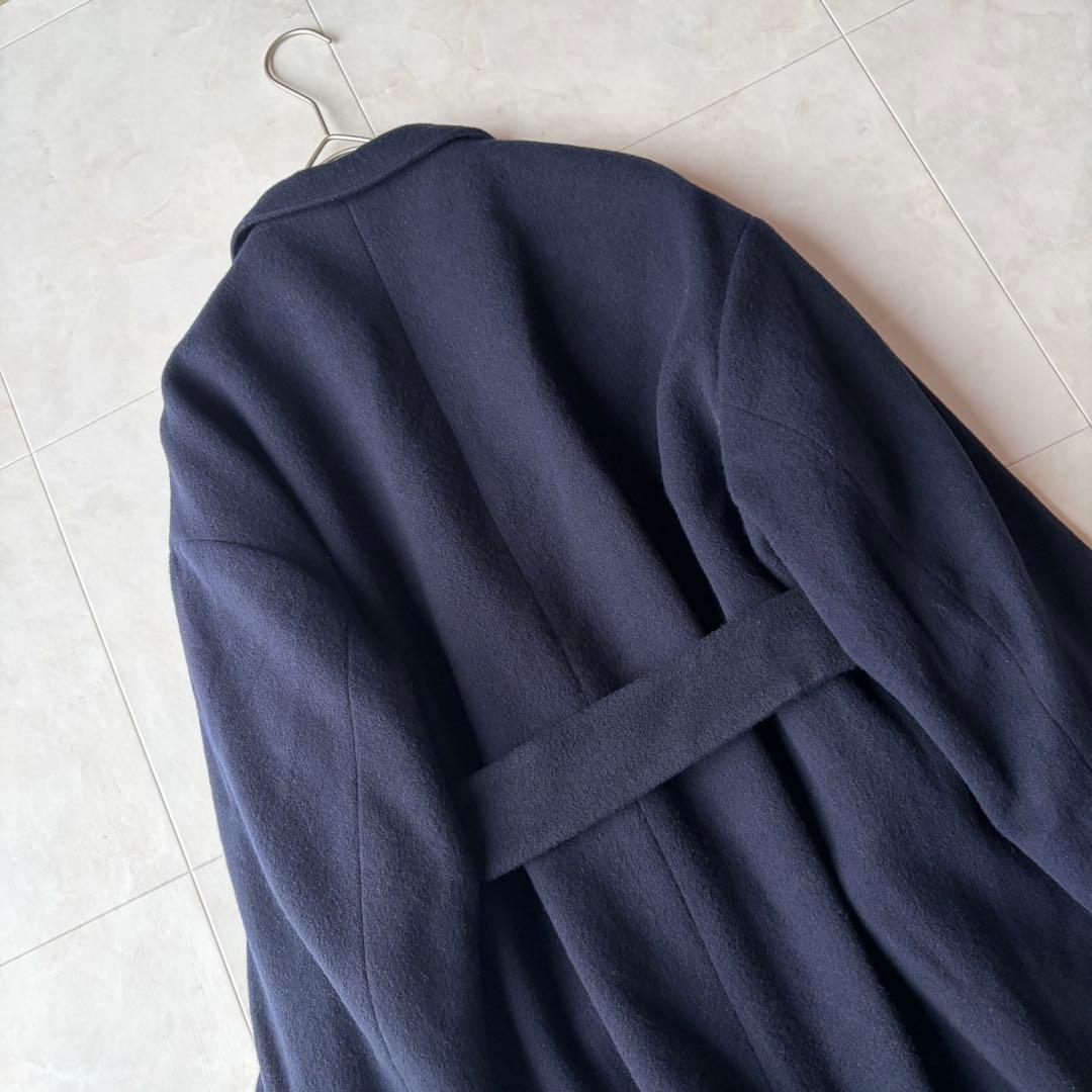 北欧 暮らしの道具店 3WAY 襟のかろやかチェスターコート 濃紺 ネイビー F